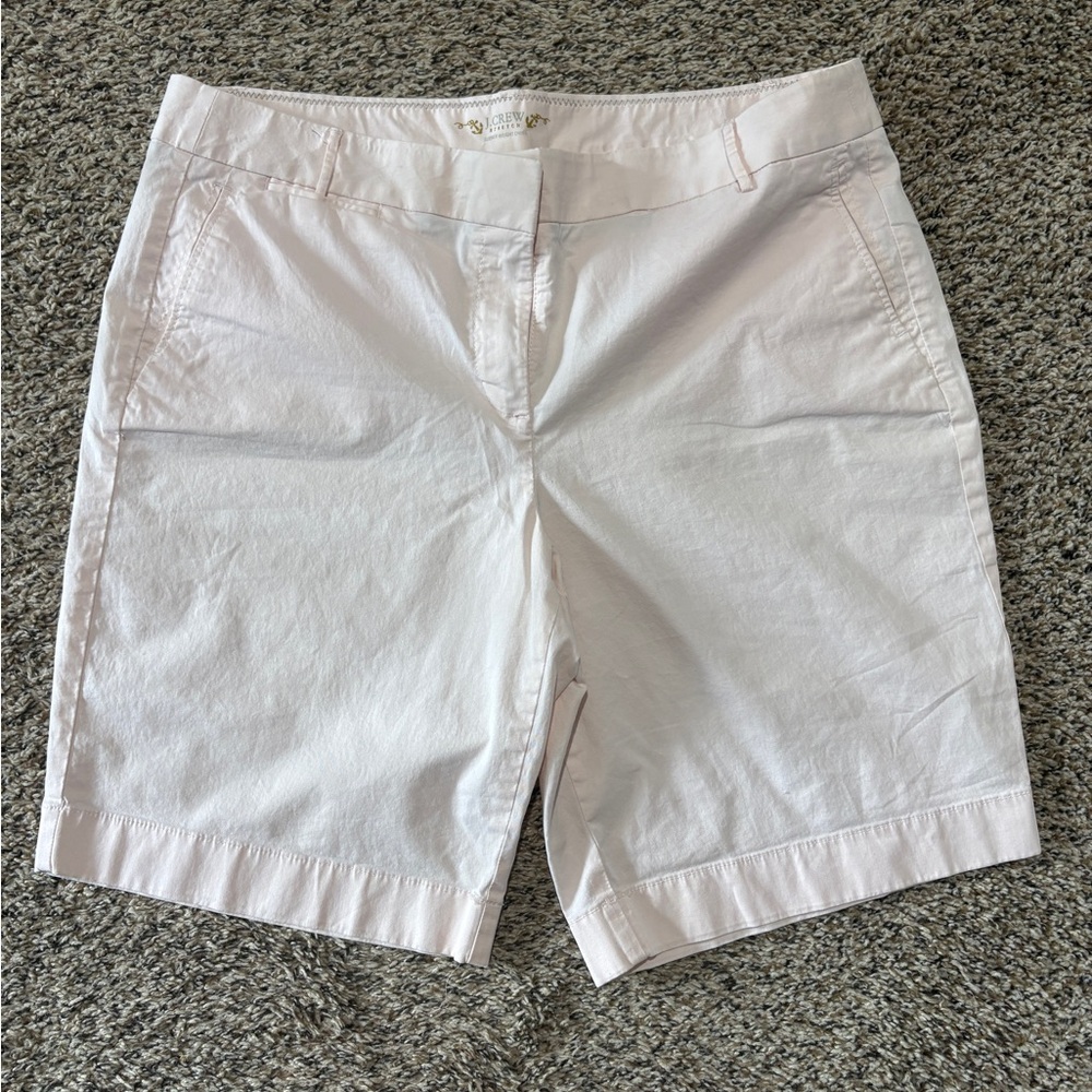 J Crew Light Pink Women's Cotton Bermuda Shorts